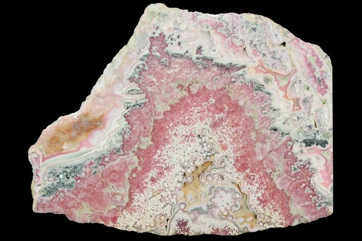 Polished Rhodochrosite Stalactite Slab - Argentina #122223